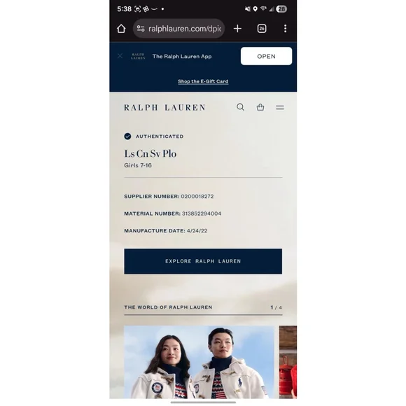 Polo Ralph Lauren Girls Knit Sweater Purple Logo Stripe Size L (12–14) - Picture 4 of 7